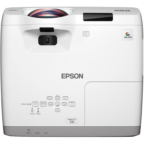 Epson PowerLite 530 3LCD Short Throw Projector