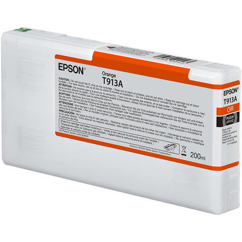 Epson T913A UltraChrome HDX Orange Ink Cartridge (200 mL) - Image Pro International