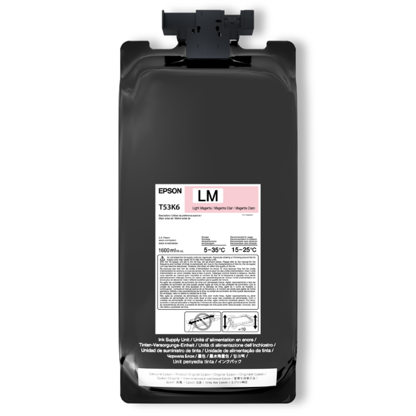 Epson UltraChrome DS Light Magenta Ink 1.6 Liter for SureColor F6470H, F9570H (2 Pack) - Image Pro International