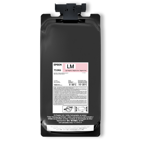 Epson UltraChrome DS Light Magenta Ink 1.6 Liter for SureColor F6470H (2 Pack)