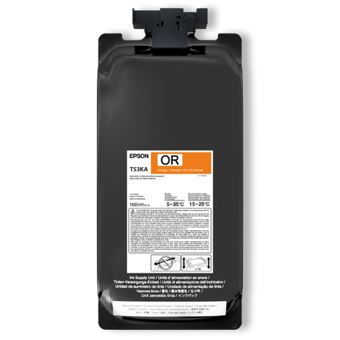 Epson UltraChrome DS Orange Ink 1.6 Liter for SureColor F6470H (2 Pack)