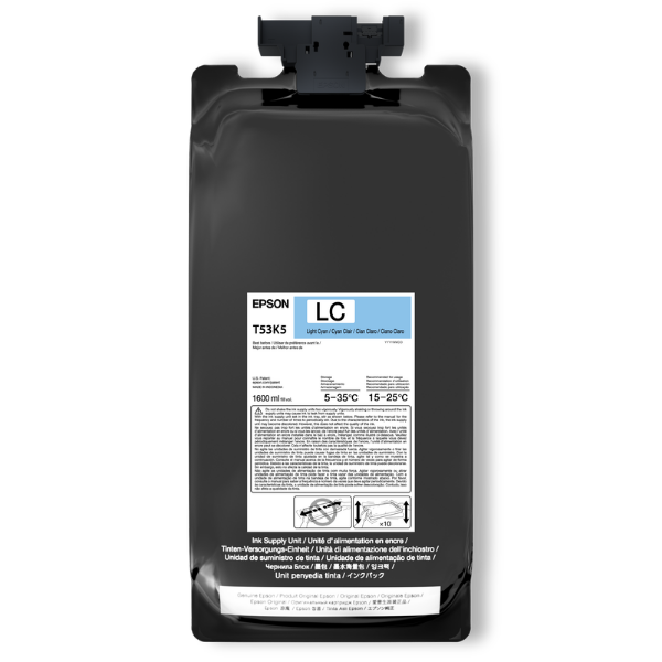 Epson UltraChrome DS Light Cyan Ink 1.6 Liter for SureColor F6470H, F9570H (2 Pack) - Image Pro International