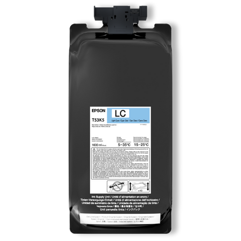 Epson UltraChrome DS Light Cyan Ink 1.6 Liter for SureColor F6470H, F9570H (2 Pack) - Image Pro International