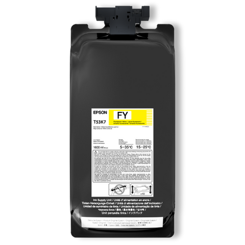 Epson UltraChrome DS Fluorescent Yellow Ink 1.6 Liter for SureColor F6470H, F9570H (2 Pack) - Image Pro International