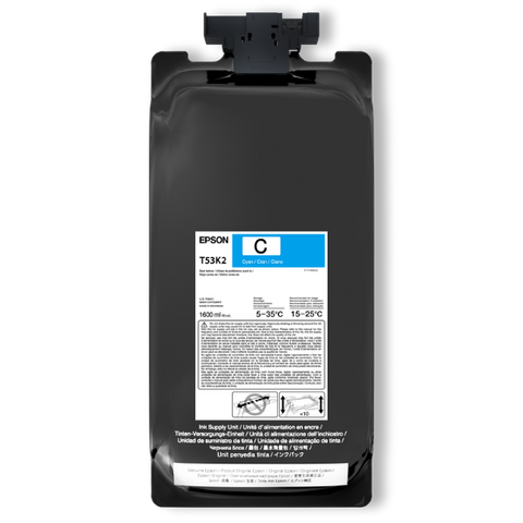 Epson UltraChrome DS Cyan Ink 1.6 Liter for SureColor F6470, F6470H, F9570, F9570H (2 Pack) - Image Pro International