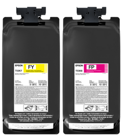 Epson UltraChrome DS Initial Ink Pack Fluorescent Yellow and Pink for SureColor F6470H, F9570H - Image Pro International