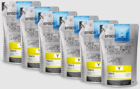 Epson UltraChrome DS Yellow Ink 1.1 Liter (6 Pack) for SureColor F6370, F9470, F9470H - Image Pro International