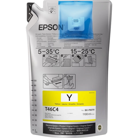 Epson UltraChrome DS Yellow Ink 1.1 Liter for SureColor F6370, F9470, F9470H - T46C420-1 - Image Pro International