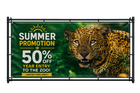 ArtDeco 15 Mil Smooth Scrim Water Resistant Matte Banner in 44" x 40'