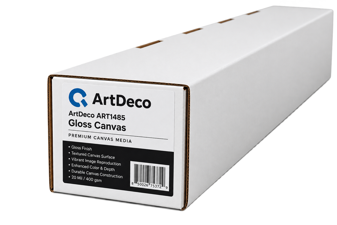 ArtDeco 17 Mil High Resolution Water Resistant Gloss Canvas in 24"x75'