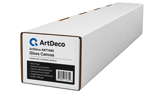 ArtDeco 17 Mil High Resolution Water Resistant Gloss Canvas in 24"x75'