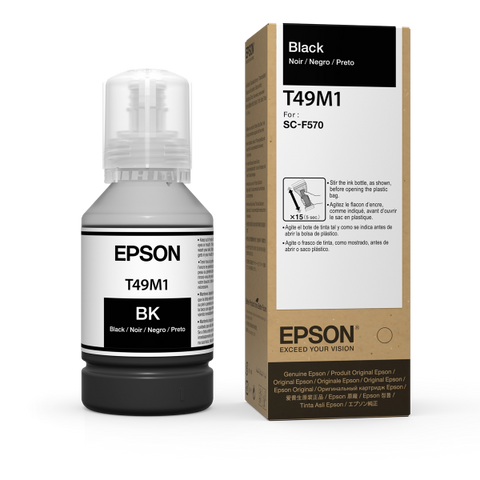 Epson T49M Black Ink Bottle 140ml for SureColor F170, F570 - T49M120