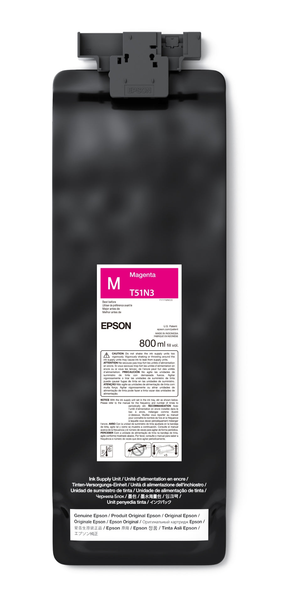 Epson T51N320, 800 mL Magenta ink pack UltraChrome GS3 Eco-Solvent for SureColor S7170, S8170, S9170 - Image Pro International