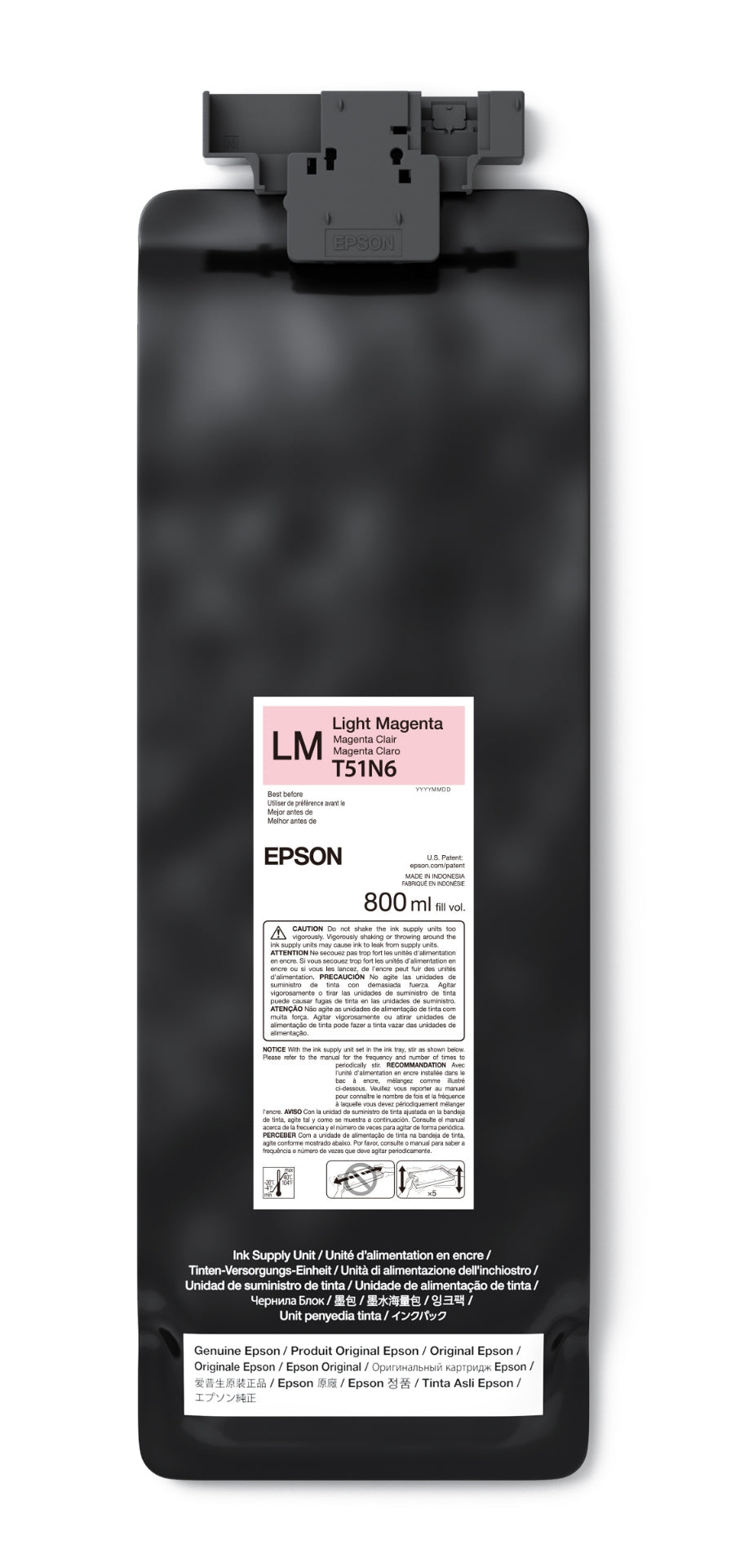 Epson T51N420, 800 mL Light Magenta ink pack UltraChrome GS3 Eco-Solvent for SureColor S7170, S8170, S9170 - Image Pro International