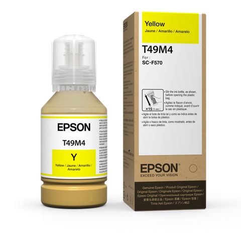 Epson T49M Yellow Ink Bottle 140ml for SureColor F170, F570 - T49M420