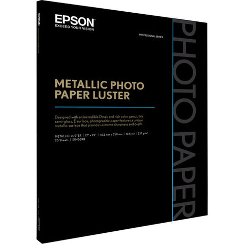 Epson Metallic Photo Paper Luster (17 x 22", 25 Sheets) - Image Pro International