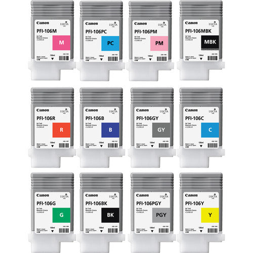 Canon PFI-106 12-Color Ink Kit (130mL) | Image Pro International