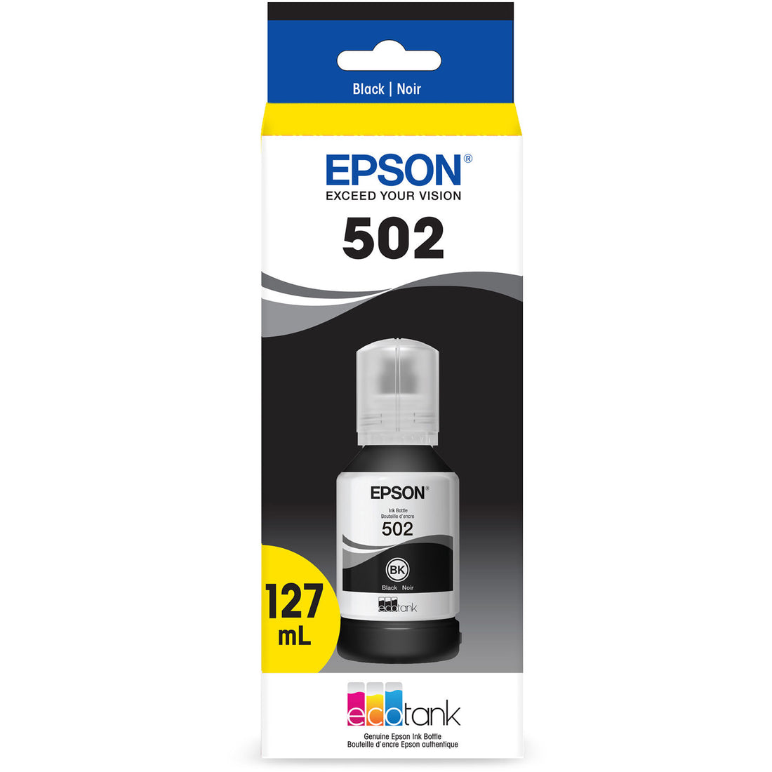 Epson T502 Black EcoTank Ink Bottle (127mL) - Image Pro International