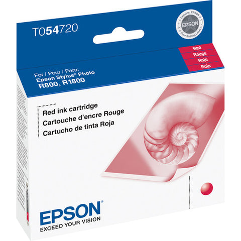 Epson Red Ink Cartridge for Stylus Photo R800 & R1800 Printer - Image Pro International
