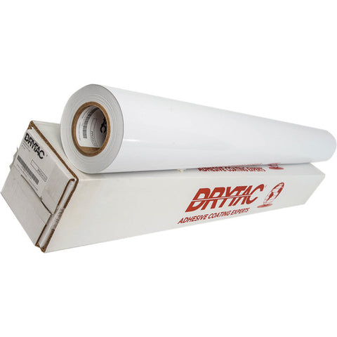 Drytac Polar Dynamic White Matte RB with Removable Gray Adhesive (54" x 150')
