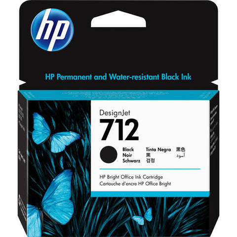 HP 712 High-Capacity Black Ink Cartridge (80mL) - Image Pro International