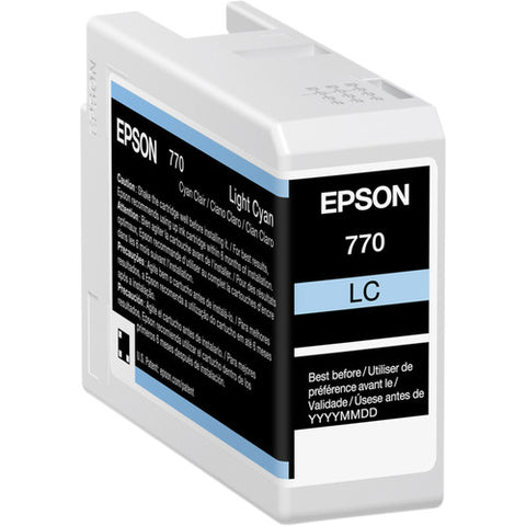 Epson 770 UltraChrome PRO10 Light Cyan Ink Cartridge (25mL) - Image Pro International
