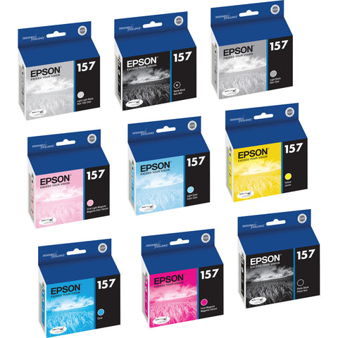 Epson 157 Eight Ink Cartridge Kit with Matte Black - Image Pro International