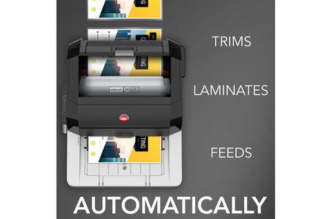 GBC Foton 30 Desktop 11" Automatic Pouch-Free Laminator with Integrated Feeder and Trimmer - Image Pro International