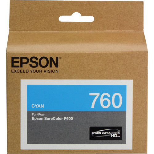 Epson T760 Cyan Ultrachrome HD Ink Cartridge - Image Pro International