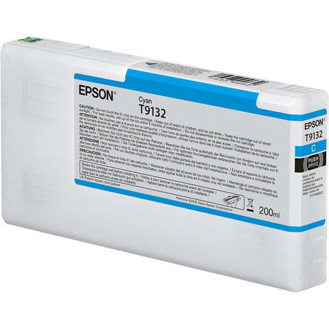 Epson T9132 UltraChrome HDX Cyan Ink Cartridge (200 mL) - Image Pro International