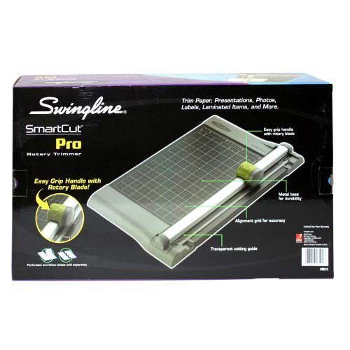 Swingline Paper Trimmer, Rotary Paper Cutter, 12 Cut Length, 5 Sheets Capacity, Dial-A-Blade, SmartCut (1312)