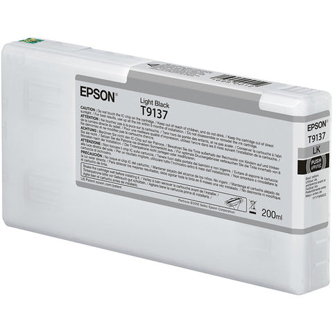 Epson T9137 UltraChrome HDX Light Black Ink Cartridge (200 mL) - Image Pro International
